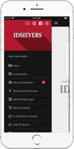 IP 8 app menu